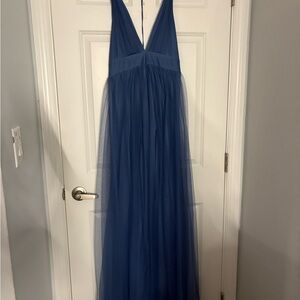 Elegant Blue Maxi Dress